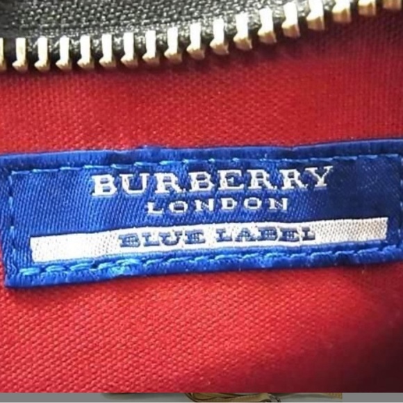 Burberry Shoulder Handbag Blue Label Canvas Nova Check 2WAY like new - Picture 7 of 7